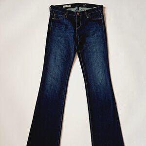 AG Women's The Angelina Petite Boot Cut Blue Jeans Size 25 P
